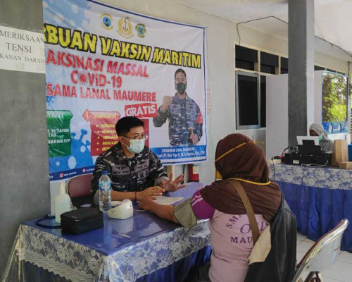 Serbuan Vaksinasi, TNI AL Gencar Tuntaskan 4.200 Pendaftar