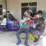 Serbuan Vaksin Lanal Maumere Terus Berlanjut