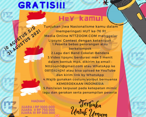 NTTZOOM.COM Gelar Lipsync Contest Berhadiah Jutaan Rupiah