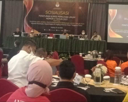 KPU NTT Mulai Sosialisasi Aturan Pemilu 2024