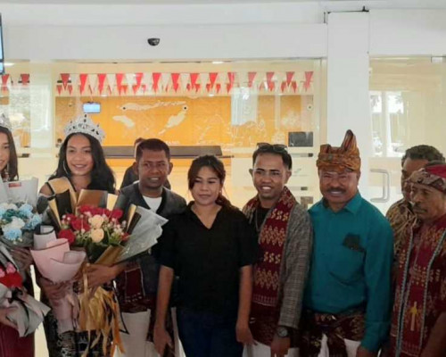 Tiba di Kupang, Begini Penyambutan untuk Intan Devita Buifena