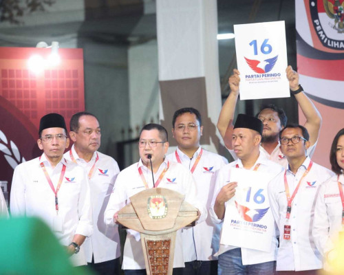 Elektabilitas Partai Perindo Salip Tiga Partai Parlemen