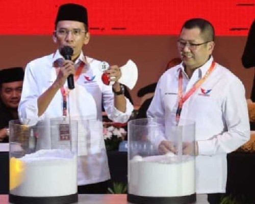Perindo Nomor Urut 16, HT Semangati Kader Raih Double Digit