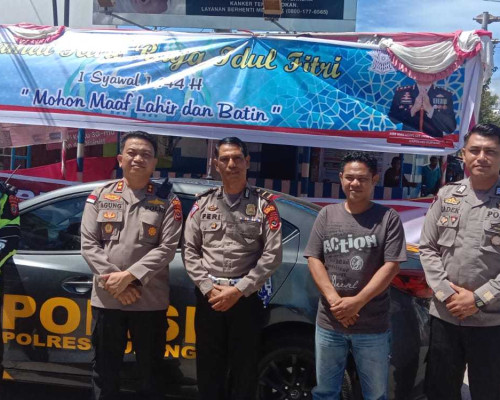 Kapolres Kupang Pantau Langsung Pos Pengamanan Mudik Lebaran