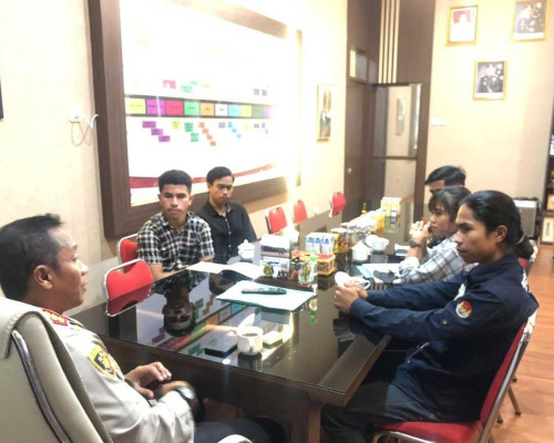 BemNus NTT Sambangi Kapolres Kupang Kota 