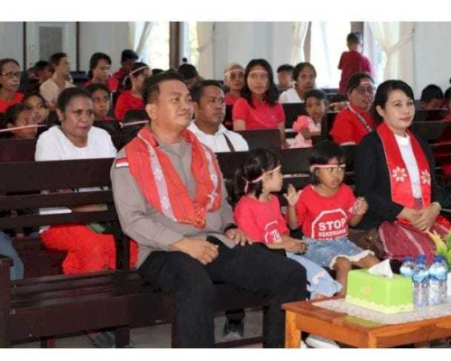 Polres Kupang Launching Kampung Bebas Barkoba