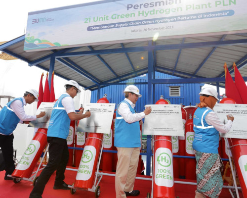 Terbanyak di Asia Tenggara! PLN Resmikan 21 Unit Green Hydrogen Plant