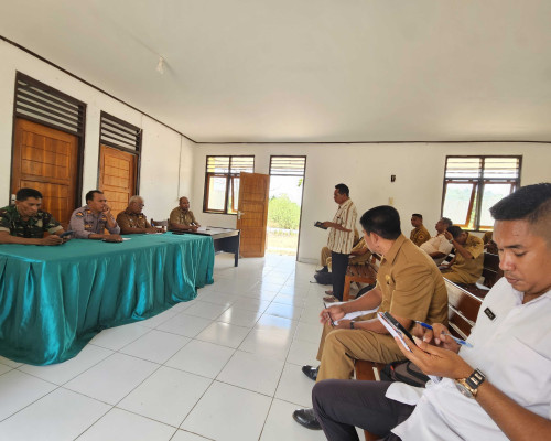Camat dan Kades Semau Bahas Musim Tanam dan Gempa