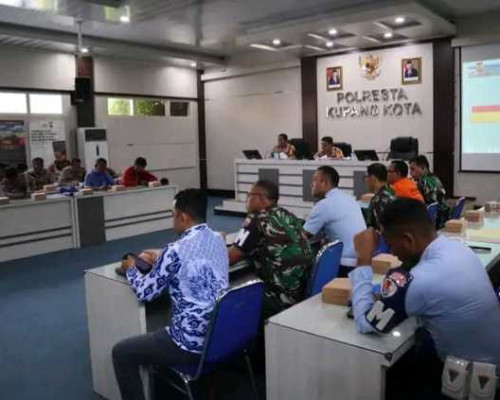 Jelang Nataru, Polresta Kupang Gelar Rapat Lintas Sektor