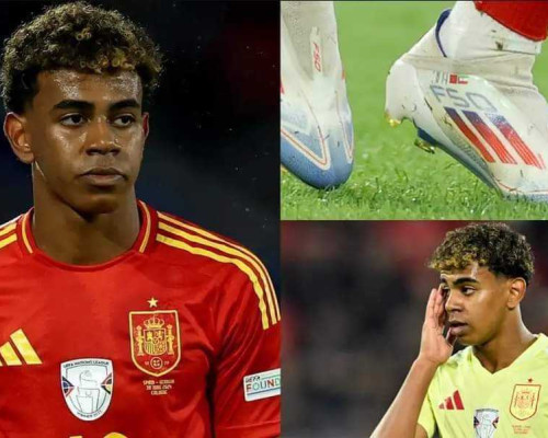 Alasan Gelandang Spanyol Lamine Yamal Pakai 3 Bendera di Sepatu 