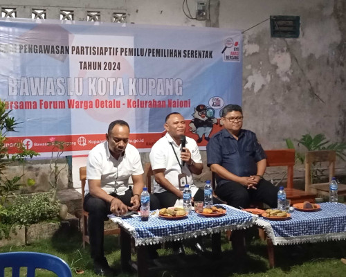 Sosialisasi Bersama Warga Oetalu, Bawaslu Kota Kupang Ungkap Rawan Politik Uang di Pilwakot 