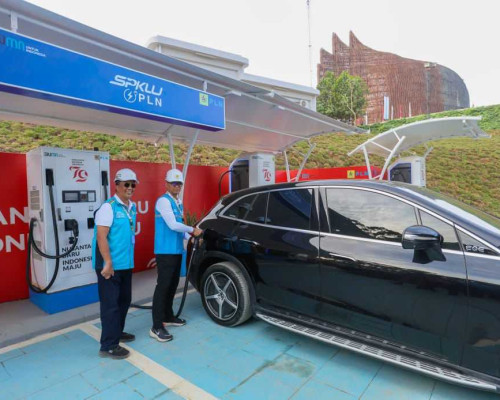Selama HUT RI di IKN, 18 SPKLU PLN Layani 340 Transaksi Pengisian Mobil Listrik