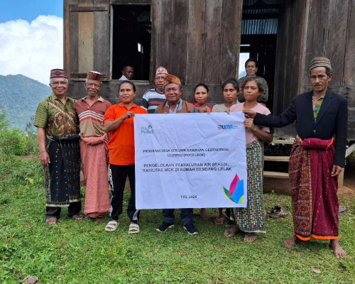 PLN Peduli Bantu Sanitasi Air Bersih 127 KK di Kawasan PLTP Ulumbu 5-6 Poco Leok