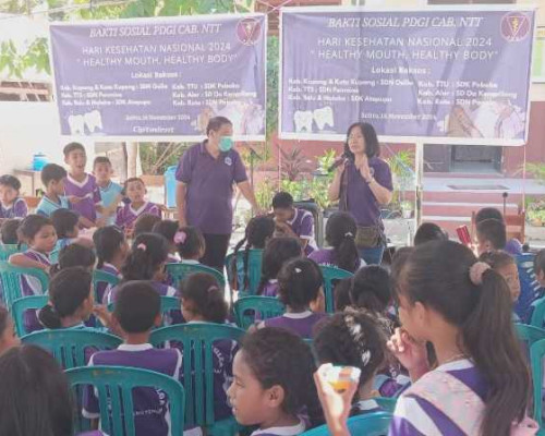 Rayakan HKN 2024, PDGI Cabang NTT Bakti Sosial di SDI Osiloa Kabupaten Kupang 