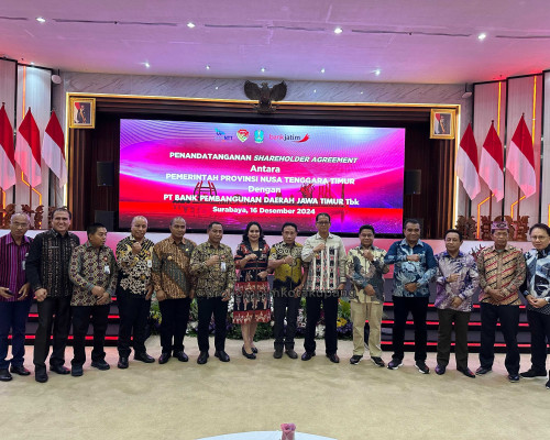 Linus Lusi Apresiasi Kolaborasi Bank NTT dan Bank Jatim 