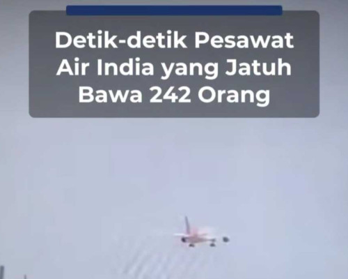Angkut 242 Penumpang Pesawat Boeing Jatuh Usai Lepas Landas di India