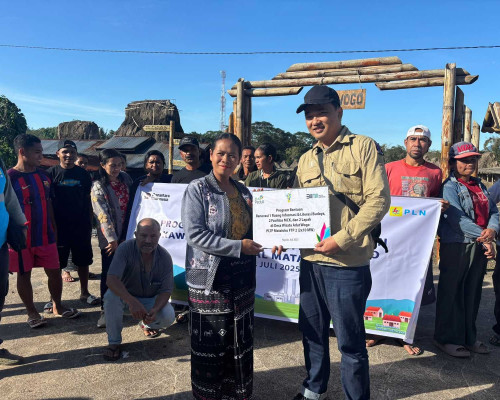 PLN Gercep Realisasi Program Penataan dan Pengelolaan Desa Adat Wogo Sekitar PLTP Mataloko