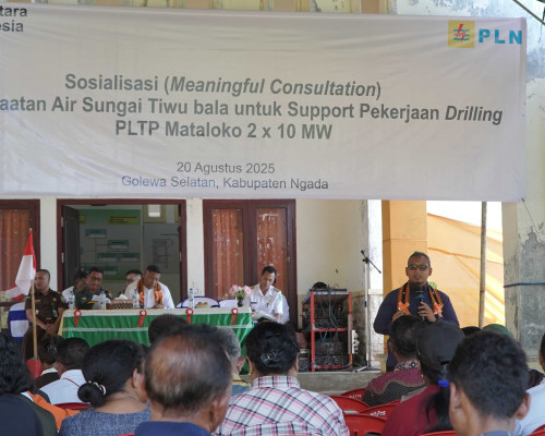PLN Paparkan Mekanisme Pemanfaatan Air Sungai Tiwu Bala dalam Proyek Geothermal