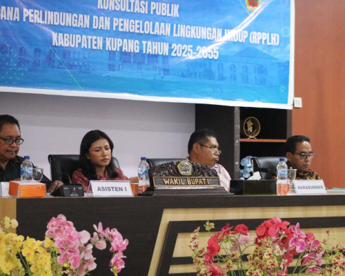 Wakil Bupati Kupang Buka Konsultasi Publik Penyusunan RPPLH 2025–2055