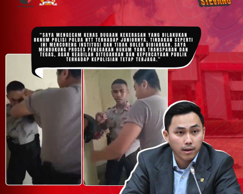 Komisi III DPR Desak Polda NTT Tindak Tegas Oknum Polisi Penganiaya Siswa SPN