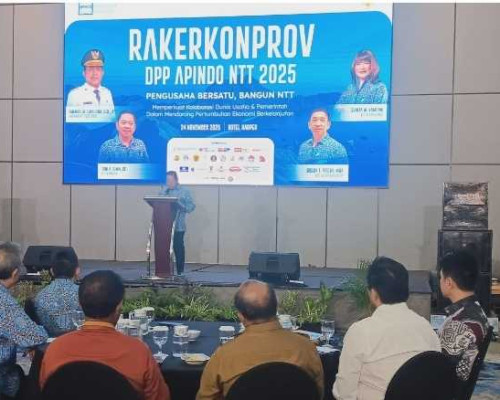 Rakerkonprov APINDO NTT 2025, Laka Lena Dorong Perkuat Hilirisasi