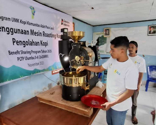 PLN UIP Nusra Hadirkan Teknologi Pengolahan Kopi untuk Petani Wewo