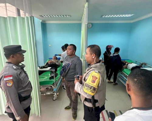 Polres Belu Amankan Eksekusi Tanah, Dua Petugas Terluka Akibat Lemparan Massa