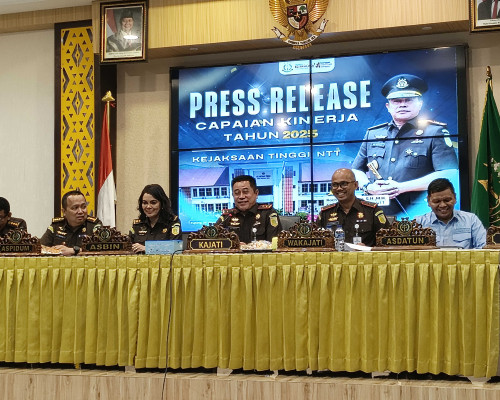 ‎Kejati NTT Tangani 2.409 Perkara Pidum Selama 2025, 74 Kasus Diselesaikan Lewat Restorative Justice