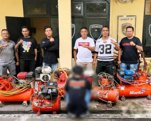 ‎Spesialis Pencuri Kompresor Diringkus Jatanras Polresta Kupang Kota